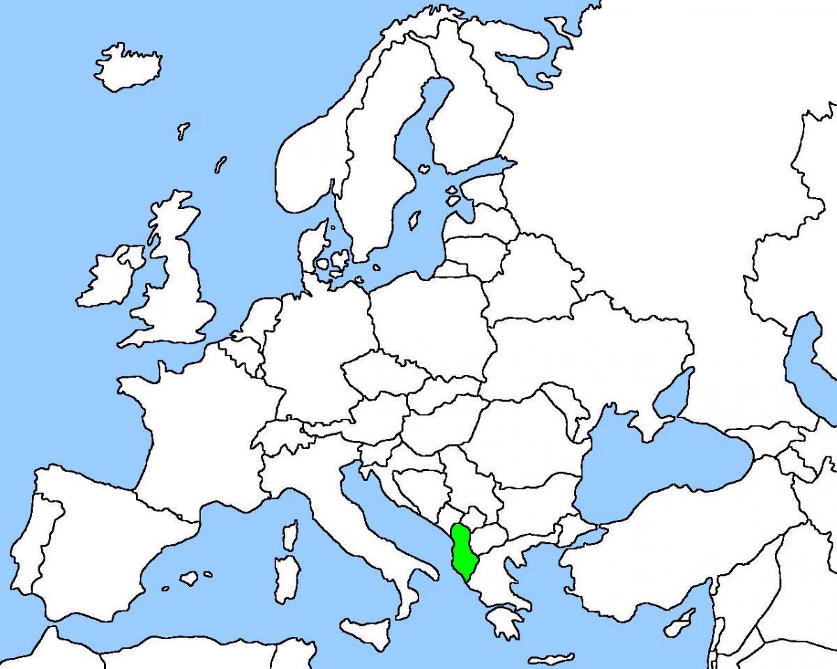 χάρτης της Αλβανίας θέση στον χάρτη