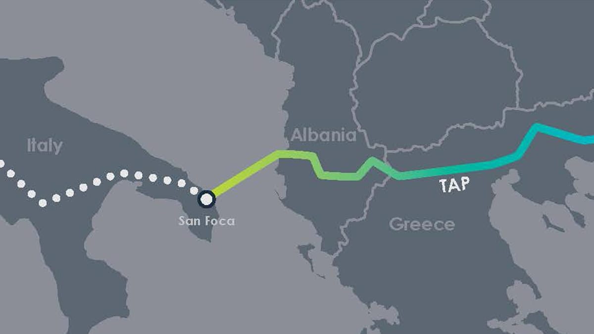 χάρτης του ταρ στην Αλβανία